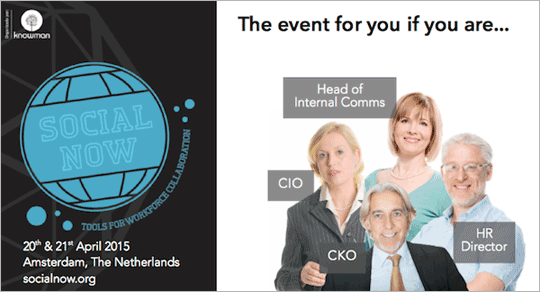 SOCIAL NOW EUROPE 2015 - Amsterdam, The Netherlands - 20th & 21st April