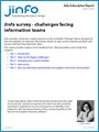 Jinfo survey - challenges facing information teams